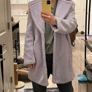 Nordstrom Sherpa Teddy Coat lavender